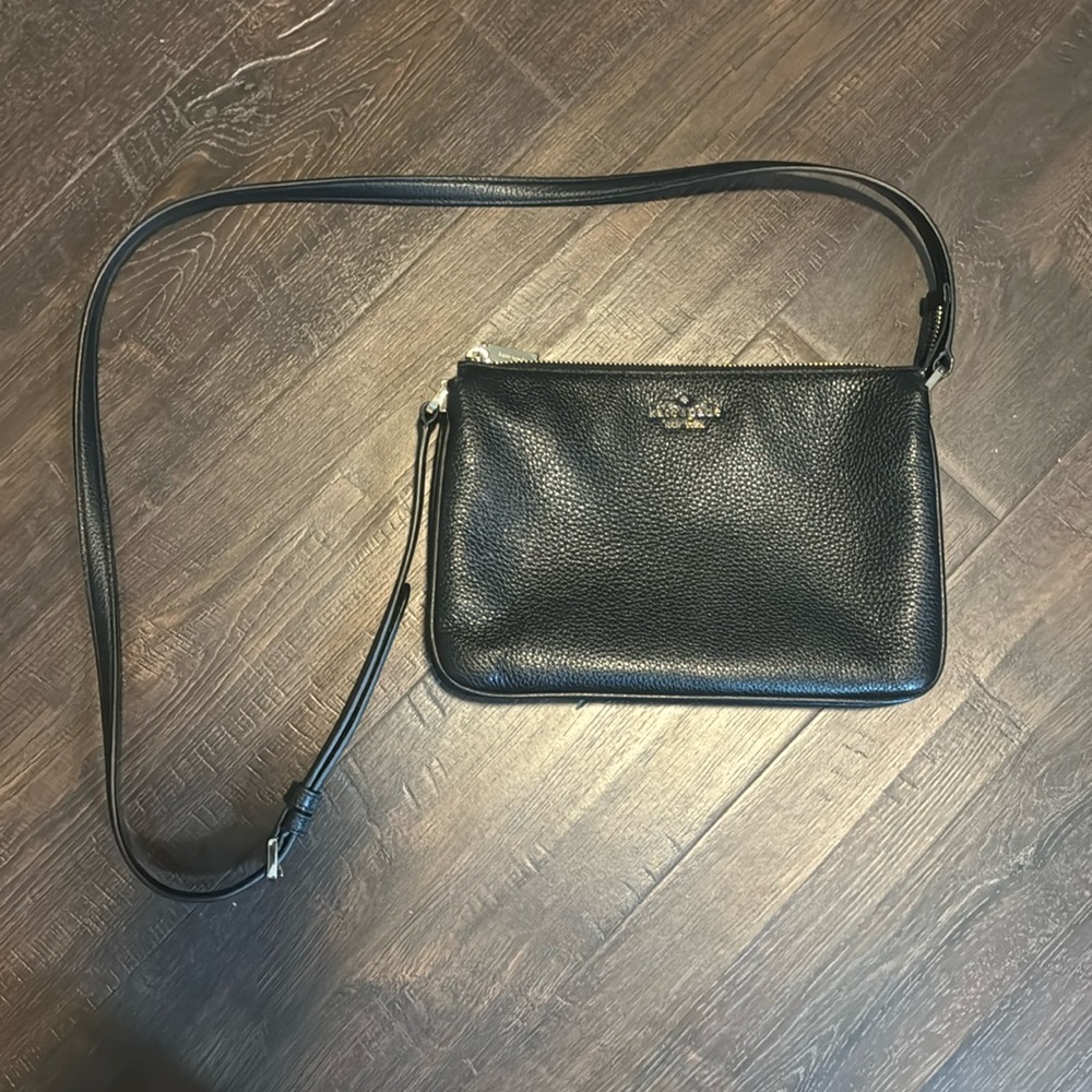 Kate Spade Leila Black Leather Crossbody